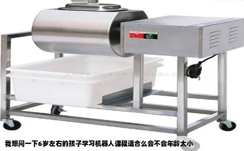 我想问一下6岁左右的孩子学习机器人课程适合么会不会年龄太小