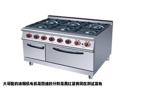 大哥我的油烟机电机是四线的分别是黑红蓝黄现在测试蓝色