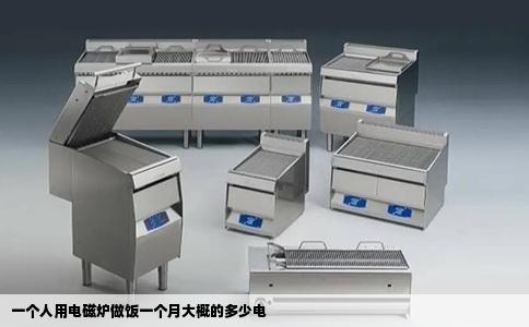 一个人用电磁炉做饭一个月大概的多少电