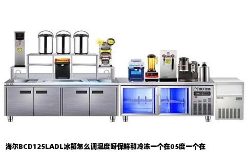 海尔BCD125LADL冰箱怎么调温度呀保鲜和冷冻一个在05度一个在