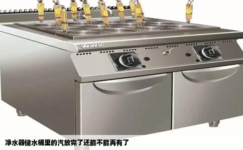 净水器储水桶里的汽放完了还能不能再有了